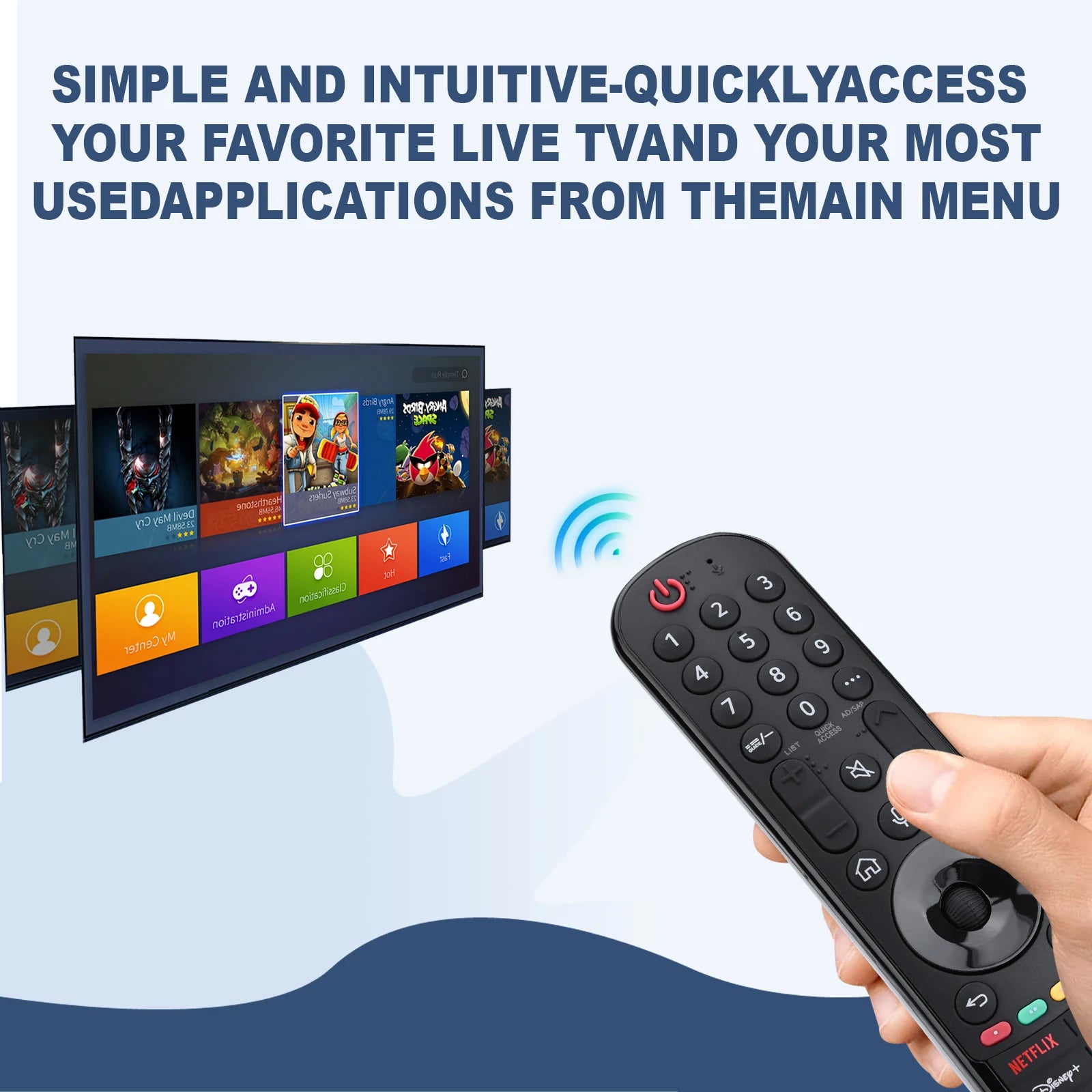 Magic Remote for LG-Smart-TV-Remote-Control-Replacement with Pointer and Voice Function,Compatible with LG 2021/2022/2023/2024