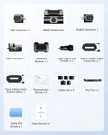 AZDOME Dash Cam M660 2K+3*1080P 4CH Car DVR GPS 5G Wifi Built-in 128GB eMMC Voice Control 24H Parking Monitor Super Night Vision