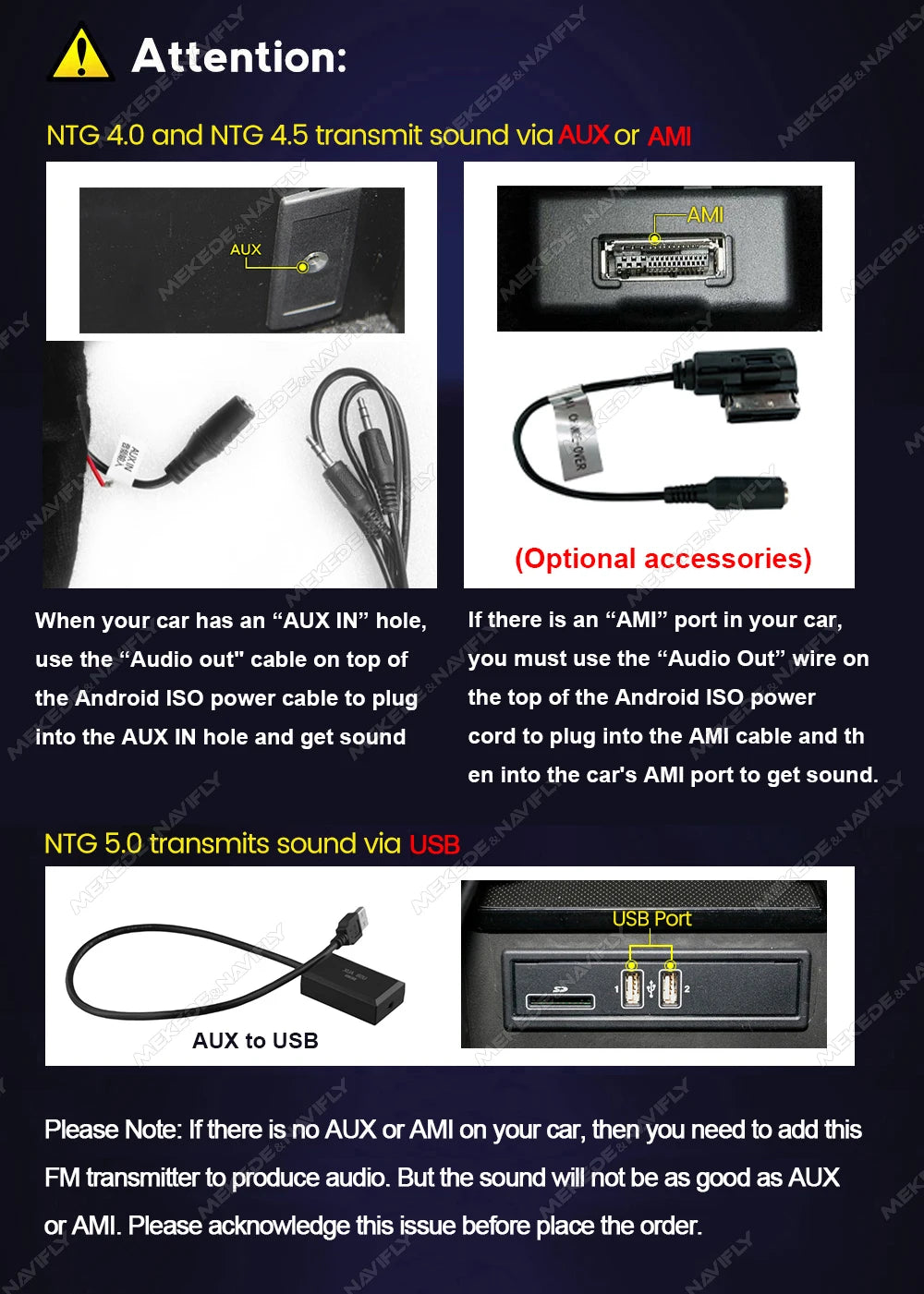 NaviFly Android 14 Auto Car GPS Navigation Stereo Radio For Mercedes-Benz C-Class W205 GLC X253 V-Class W446 Wireless CarPlay 4G