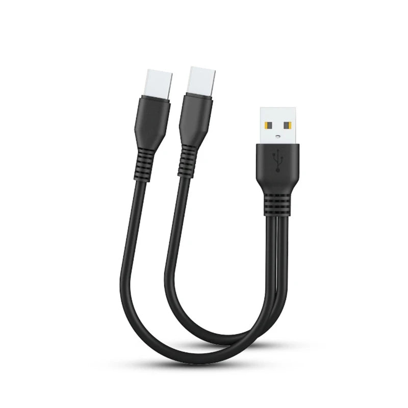2 in 1 Type C USB C Splitter Cable Charging For Two USB C Devices Charger Cord Mobile Phone Tablet Power Bank Charge