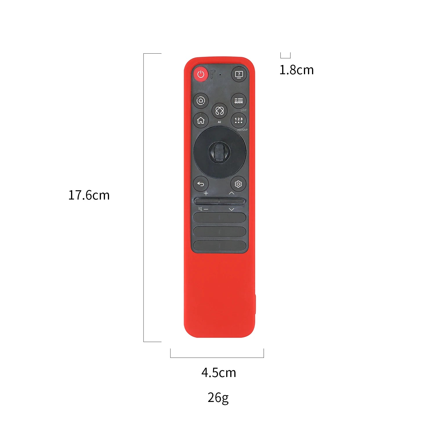 Shockproof remote control silicone protective case compatible with MR25GA AKB76046603 AKB76046605 AKB76046607 spare parts