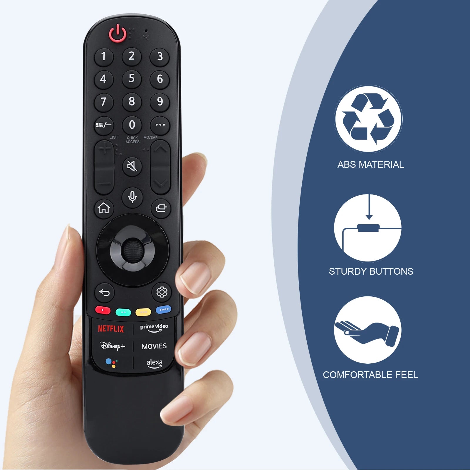 Magic Remote for LG-Smart-TV-Remote-Control-Replacement with Pointer and Voice Function,Compatible with LG 2021/2022/2023/2024