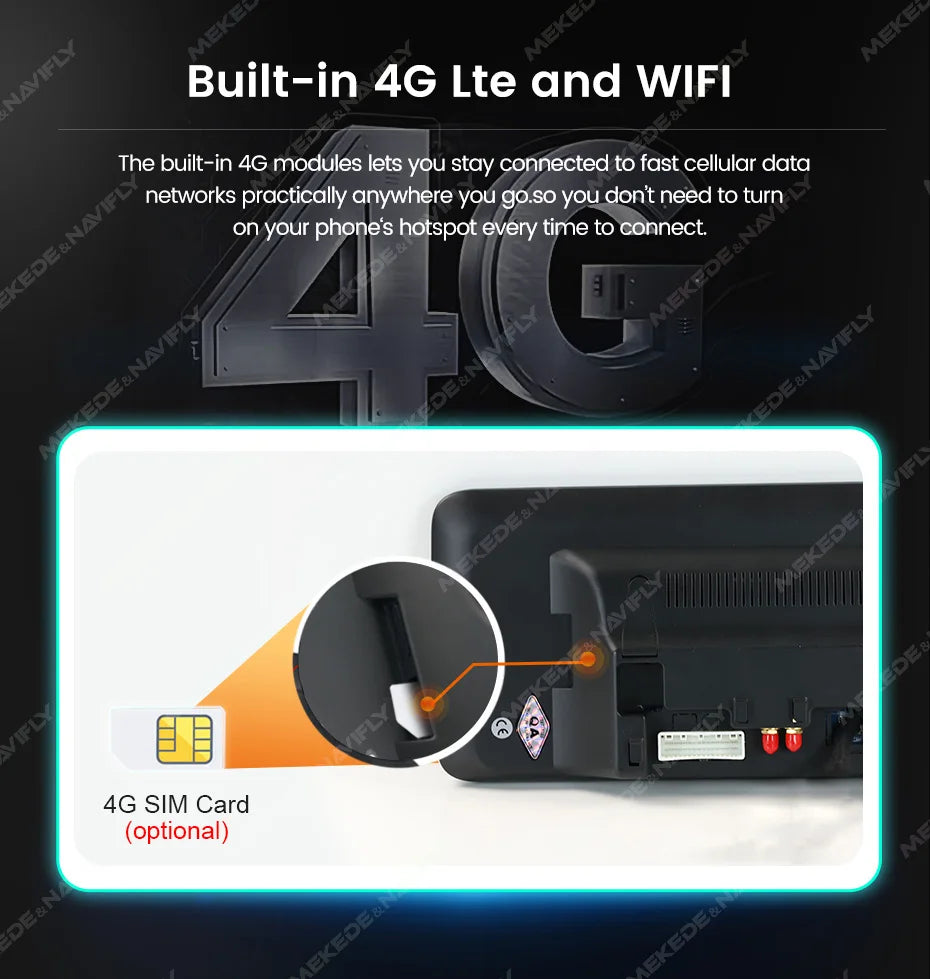 NaviFly Android 14 Auto Car GPS Navigation Stereo Radio For Mercedes-Benz C-Class W205 GLC X253 V-Class W446 Wireless CarPlay 4G