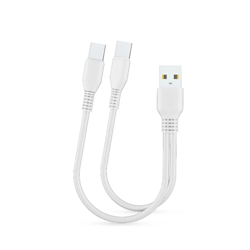 2 in 1 Type C USB C Splitter Cable Charging For Two USB C Devices Charger Cord Mobile Phone Tablet Power Bank Charge